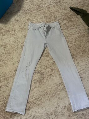 Pilcro and the Letterpress Light Blue Straight-Leg Jeans